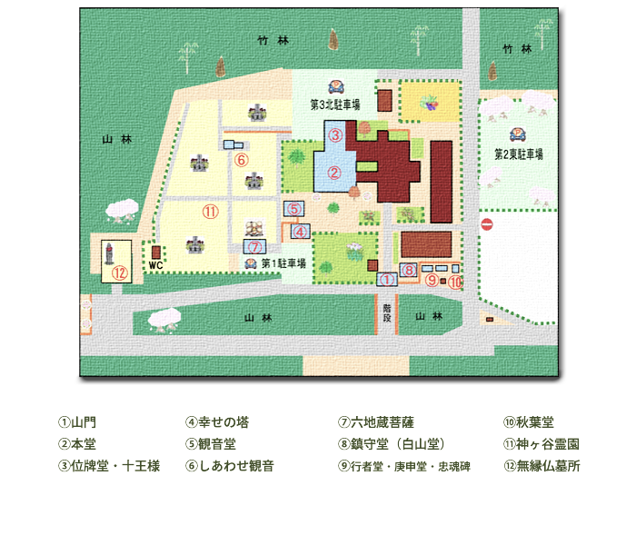 廣福禅寺境内略図